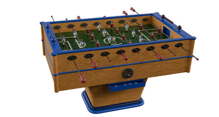 Foosball Machine isolated on white