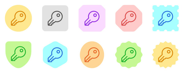 Editable house key vector icon. Property, real estate, construction, mortgage, interiors. Part of a big icon set family. Perfect for web and app interfaces, presentations, infographics, etc