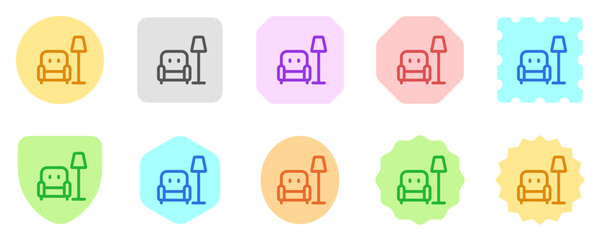 Editable couch, furniture vector icon. Property, real estate, construction, mortgage, interiors. Part of a big icon set family. Perfect for web and app interfaces, presentations, infographics, etc