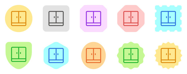 Editable cupboard, cabinet, vector icon. Part of a big icon set family. Perfect for web and app interfaces, presentations, infographics, etc