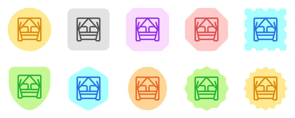 Editable canopy bed vector icon. Part of a big icon set family. Perfect for web and app interfaces, presentations, infographics, etc