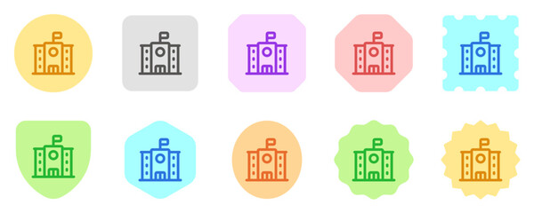 Editable school, college, campus vector icon. Part of a big icon set family. Perfect for web and app interfaces, presentations, infographics, etc