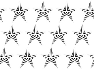 Seamless geometric pattern with stars