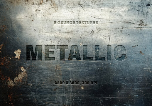 Polished Grunge Metallic Textures With Generative AI