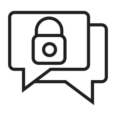encrypted message vector icon