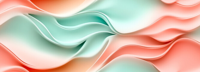Obraz premium a colorful background with a wavy pattern of pink, blue, and green colors on it's surface, tile