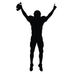 silhouette of a man with a cup