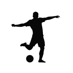 soccer player silhouette