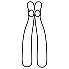 hromosome acrocentric line icon