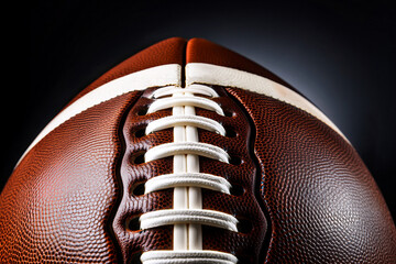 Premium Leather American Football with White Laces – Perfect for Game and Training