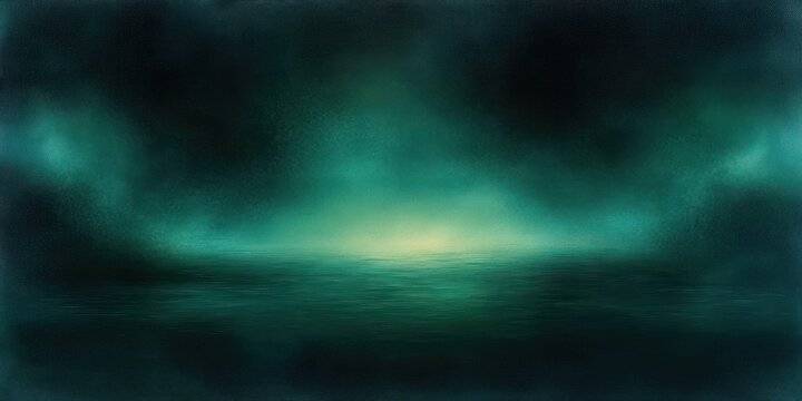 Gradient Seamless Pattern with Elegant Green and Teal Texture, Luxury Background, Ethereal Noise and Smooth Transitions