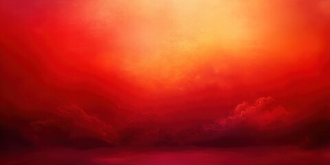 Obraz premium Vibrant Red Gradient Background with Soft Blurred Textures and Ambient Light for Modern Digital Art Display