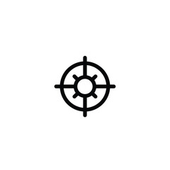 Obraz premium black and white target