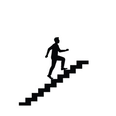 businessman on stairs