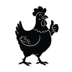 rooster silhouette vector