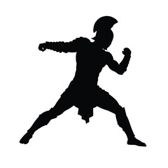 vector silhouette of a man
