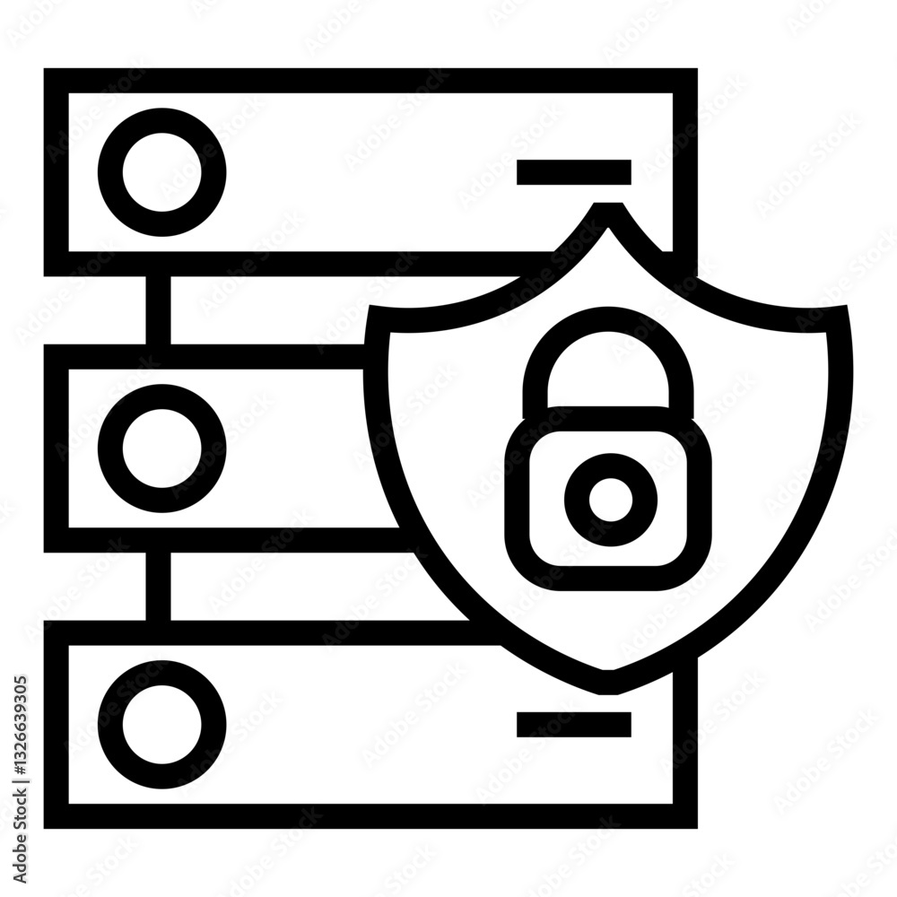 Poster data access vector icon