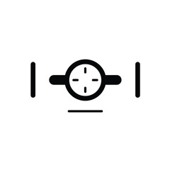 black and white power button