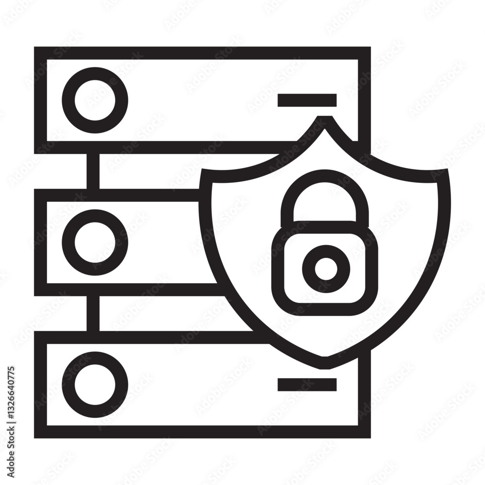 Poster data access vector icon
