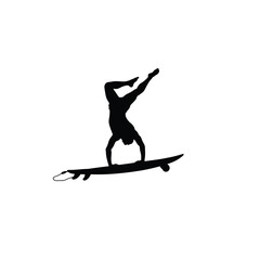 silhouette of a snowboarder