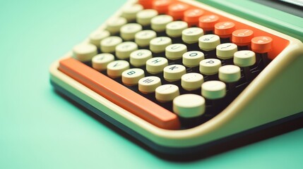 Product Photography Vintage Typewriter Scene Retro-futuristic