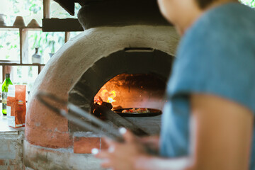 pizza traditional oven