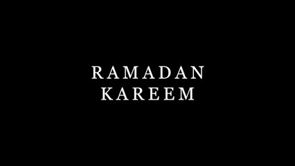 Minimalist Ramadan text with a clean and elegant design, perfect for a serene and spiritual celebration.