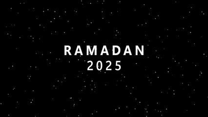 Ramadan Kareem text on a sleek black background, perfect for festive greetings and social media designs. © Maka