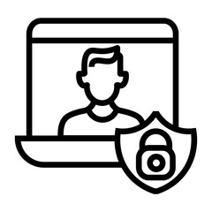 online privacy vector icon