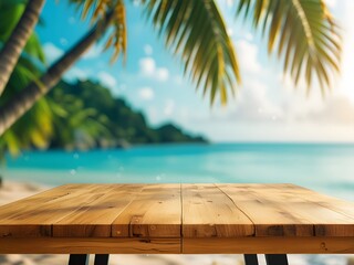 Lush palms fringe a serene tropical beach
