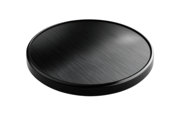 Ultra-thin wireless charging pad with fast charging feature isolated on transparent background