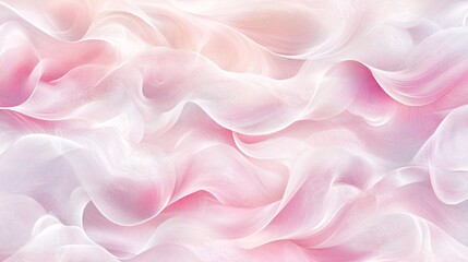 Fototapeta premium Soft sunrise patterns in pastel pink and shimmering white plain background