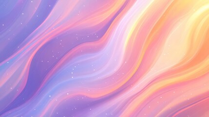 Obraz premium Soft pastel waves blend colors in a serene digital art landscape of tranquility and beauty