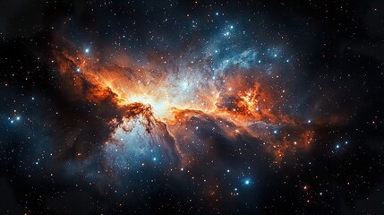 Fototapeta premium Stunning Deep Space Scene with Cosmic Elements