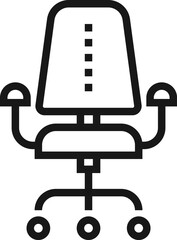 manager flat line web icon concept