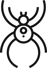 antivirus flat line web icon concept