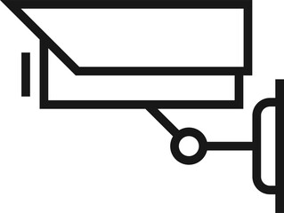surveillance flat line web icon concept