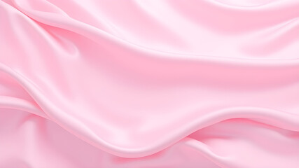 Fototapeta premium Soft pink abstract gradient background with smooth satin drapery texture, creating a luxurious and elegant feel. Ideal for beauty and fashion branding