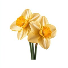Fototapeta premium Vibrant Yellow Daffodils in Bloom: Spring Floral Arrangement & Nature Photography