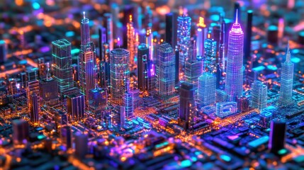 Futuristic Cityscape Network