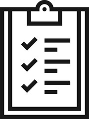 notes flat line web icon concept