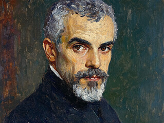 Old man portrait close up