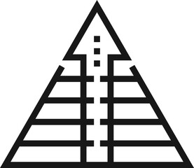 chart flat line web icon concept