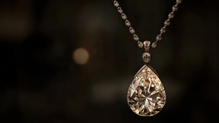 Elegant Diamond Pendant Necklace (1)