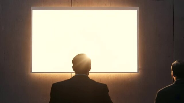 Team in a Meeting with a Blank Whiteboard and Low Energy