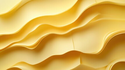 Fototapeta premium Abstract Yellow Paper Ripples