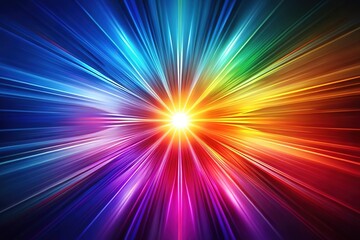 Obraz premium Abstract radiance, left blank space, glowing copy.