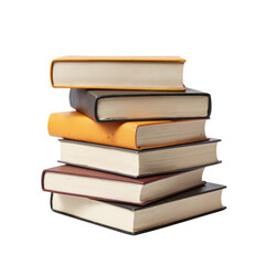 Stack of Five Books Displaying Alternating Color Covers