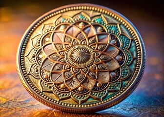 Naklejka premium Ancient coin: unique design, rare minting collection.