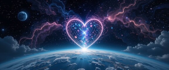 Cosmic Heart: Love in the Universe - Cosmic/Space Art